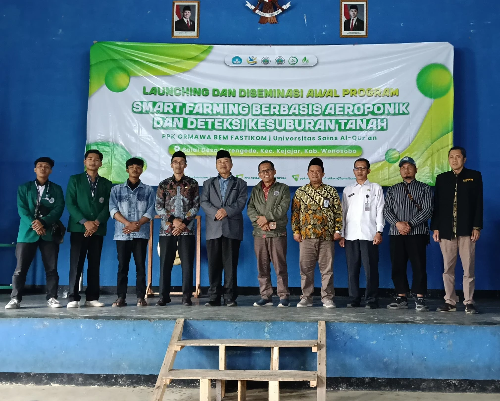 Launching dan Diseminasi Awal Program PPK Ormawa: Smart Farming Berbasis Aeroponik dan Deteksi Kesuburan Tanah, Inovasi Unggulan BEM FASTIKOM UNSIQ 2025