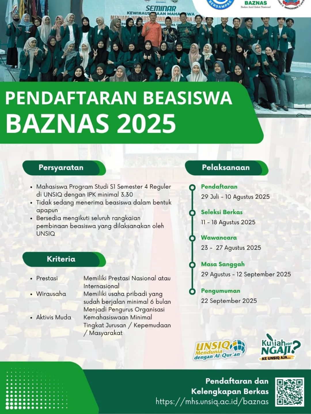 Assalamualaikum Wr.Wb.Kepada YthBapak Ibu Dekan, Kaprodi dan mahasiswa Universitas Sains Al Qur.webp